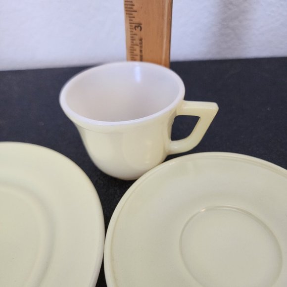 1930s Hazel Atlas 20th Century Little Hostess Pastel Tea Placesetting child cup - Picture 10 of 10